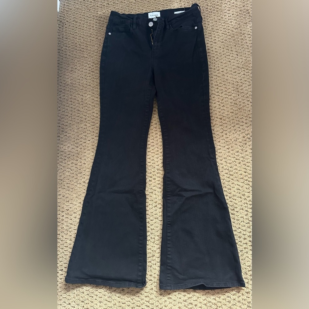 Frame Denim Classic Black Jeans